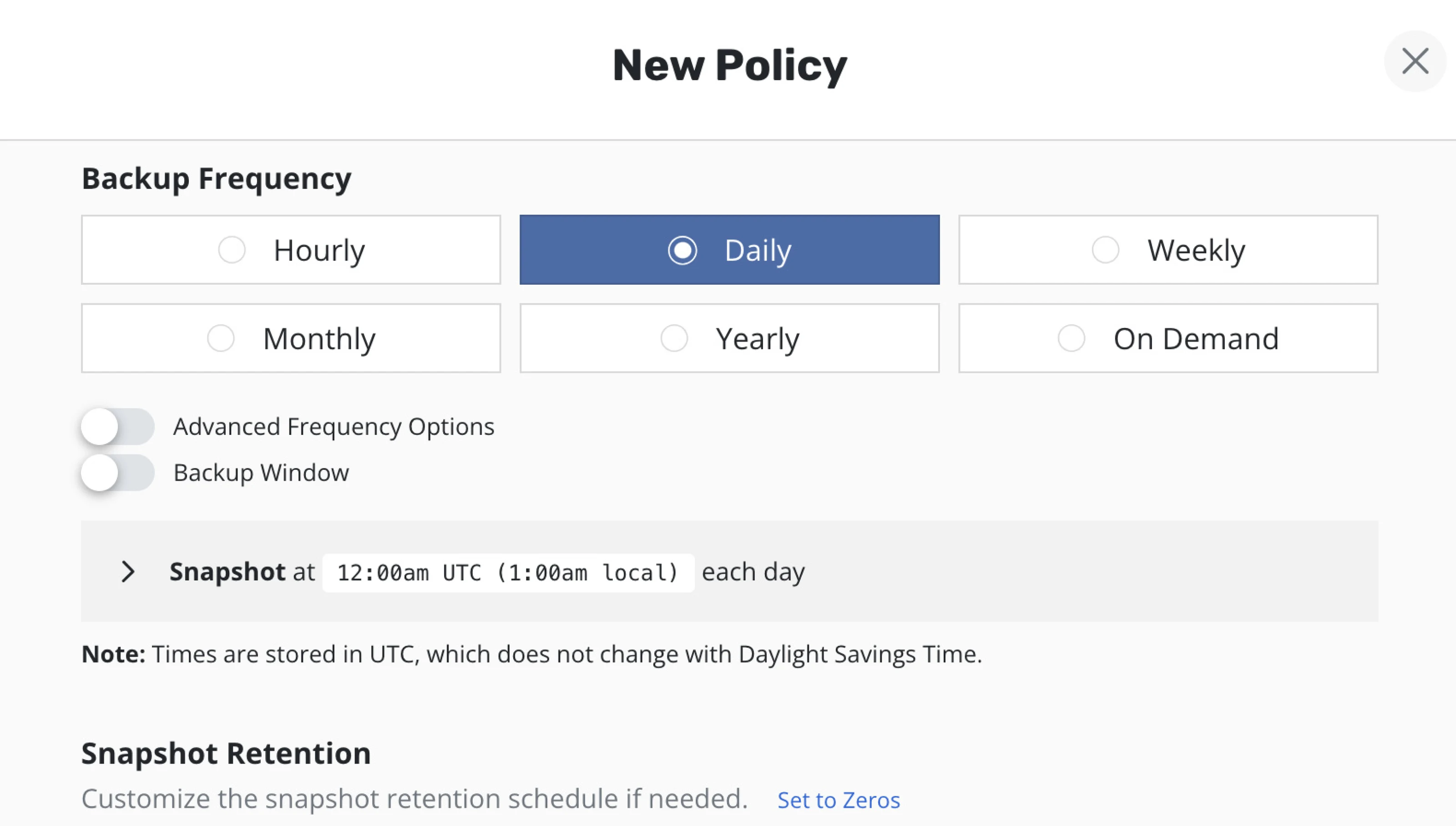 Policy-Based Backup Automation